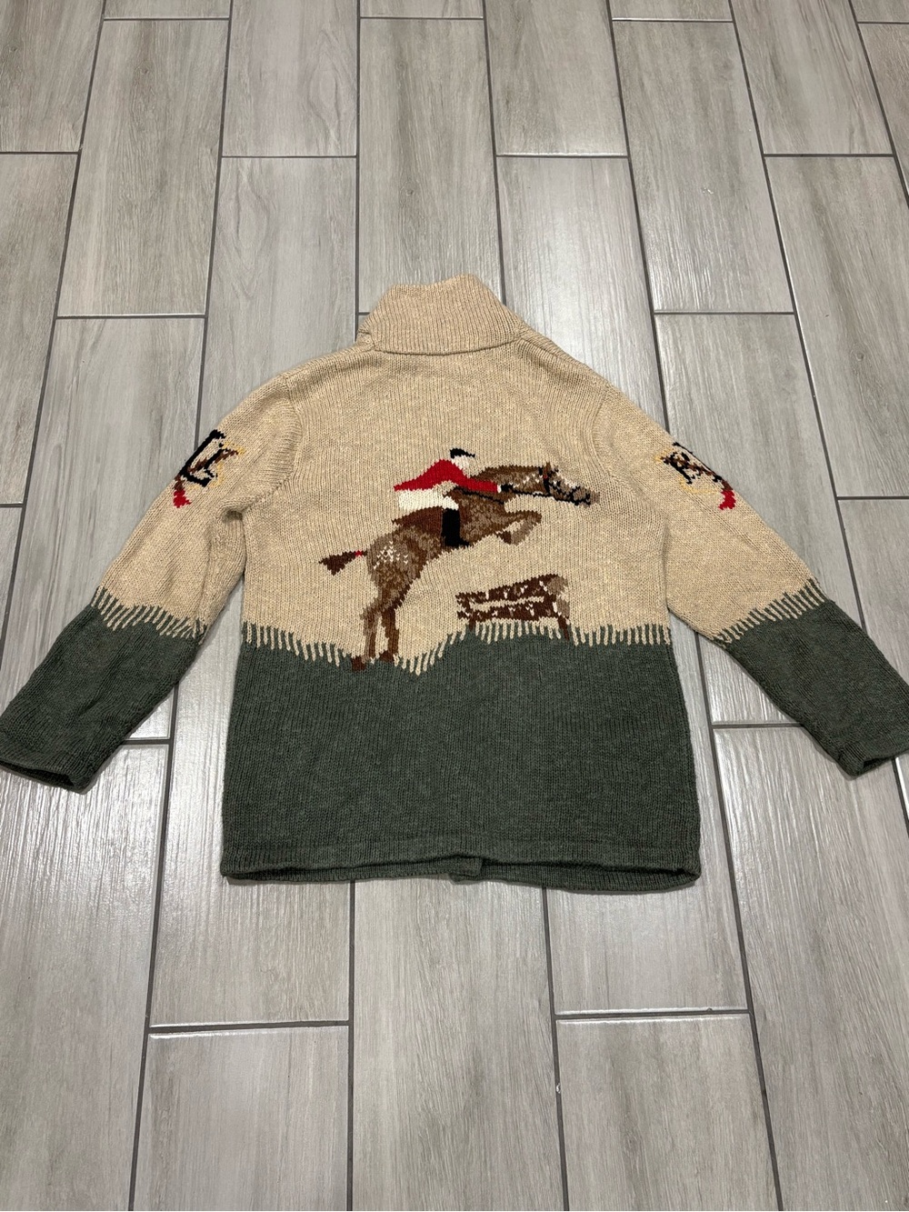 Box #7 exclusive hand knit for lauren ralph lauren sweater size Small - Picture 9 of 12